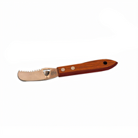American Metalcraft 6-Inch Lemon/Lime Peeler/Zester with Wooden Handle