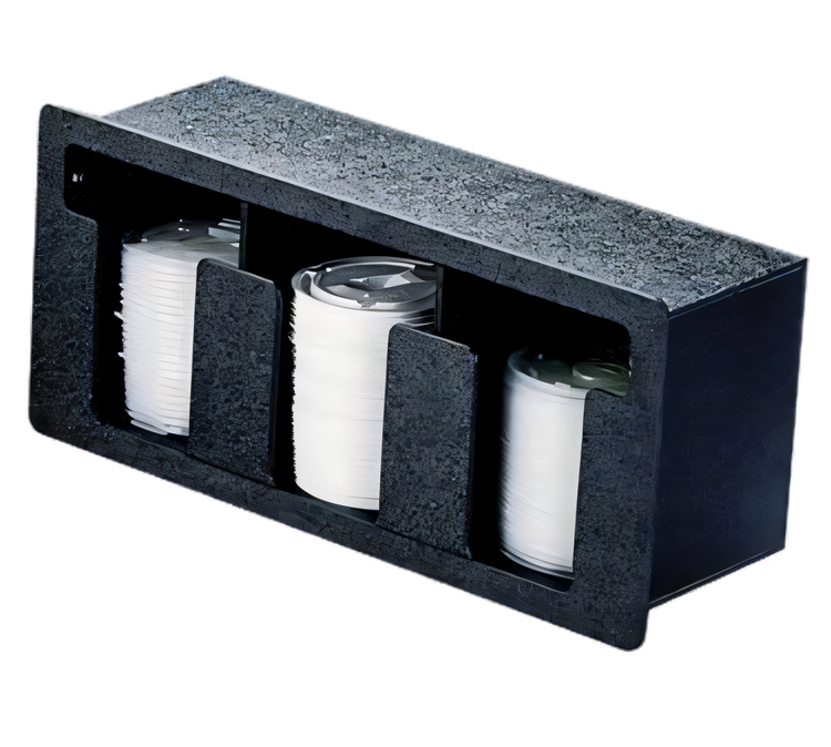 Product image #1 for Vollrath FML-3 Flush-Mount Horizontal 3-Column Lid Holder