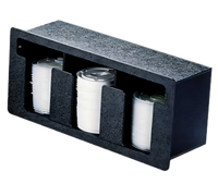 Vollrath FML-3 Flush-Mount Horizontal 3-Column Lid Holder