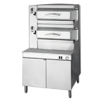 Thumbnail image #1 for Cleveland Range PGM3002 Gas Pressure Steamer, 2-Compartment, Manual Controls, 300,000 BTU, 36-Inch Cabinet Base