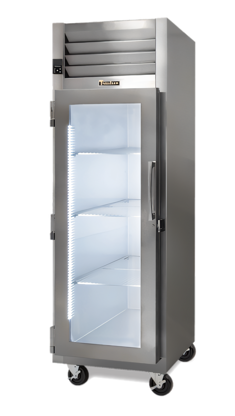 Product image #1 for Traulsen Dealer's Choice G Series One-Section Self-Contained Reach-In Display Freezer with Left-Hinged Glass Door