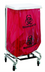 Thumbnail image #1 for Quantum Single-Bag Laundry Hamper Cart with Foot-Activated Lid, Chrome Plated Finish