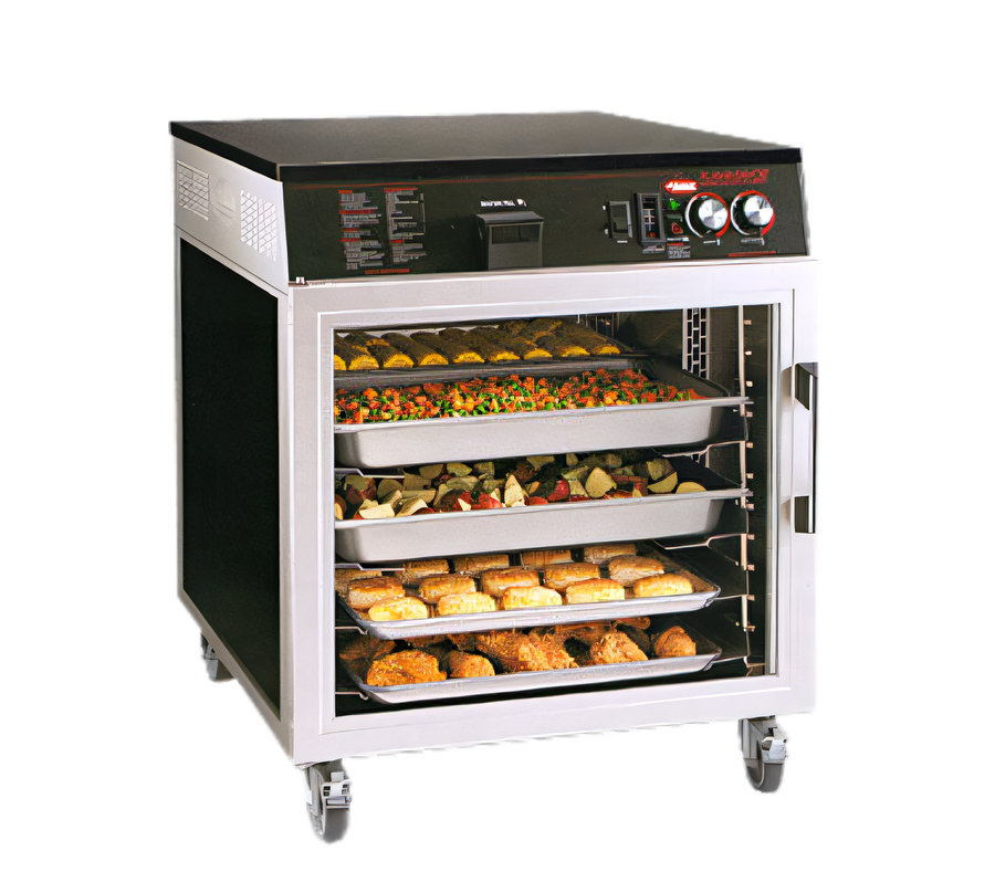 Product image #1 for Hatco Flav-R-Savor Mobile Heated Holding Cabinet, 1-Section, Clear Door, 6 Pan Slides