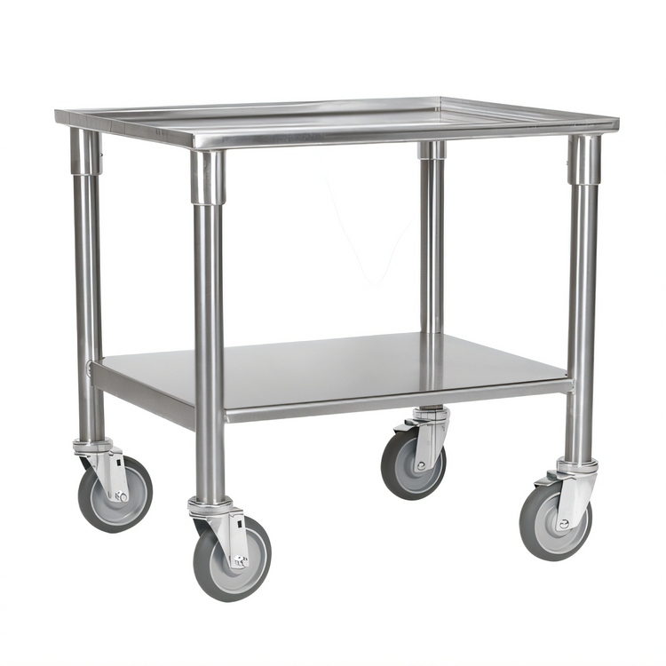 Product image #1 for Proluxe UT1300 Mobile Utility Dough Press Table, 21-Inch Wide, Stainless Steel Top and Undershelf