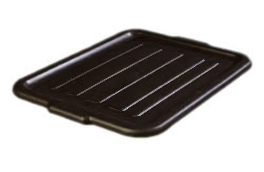 Product image #1 for Comfort Curve Universal 15 x 20 Bus Box Lid, Contoured Snap-On, Black Polypropylene