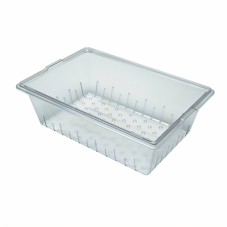 Product image #1 for Cambro Clear Polycarbonate 8-Inch Deep Colander for 18 x 26 x 9-Inch and Deeper Food Storage Boxes