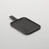 Thumbnail image #1 for American Metalcraft Black Melamine Rectangular Serving Peel with Handle, 6-7/8 x 5-1/2 Inches