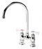 Thumbnail image #1 for Krowne Royal Series Raised Deck Mount Manual Faucet with 4-Inch Centers and 8-1/2-Inch Gooseneck Spout