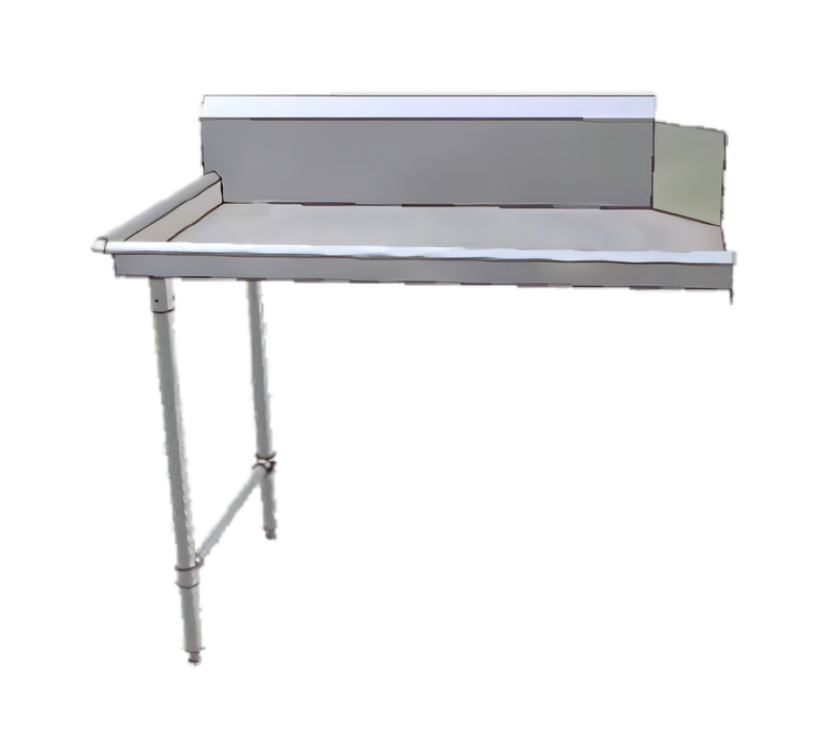 Product image #1 for 26-Inch Clean Straight Right-To-Left Stainless Steel Dish Table with 10-Inch Backsplash