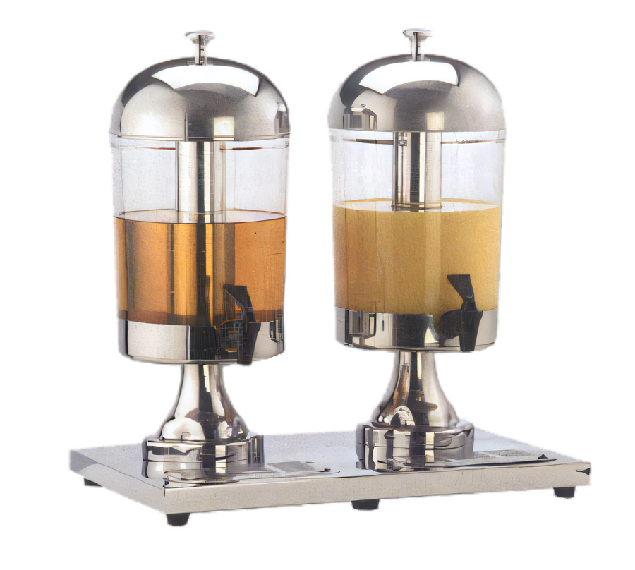 Product image #1 for Double Juice Dispenser with 2 8-1/2 Quart Acrylic Containers and Ice Container