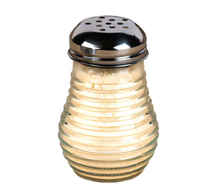 Product image #1 for 6 oz Clear Fluted Glass Beehive Shaker Base Only