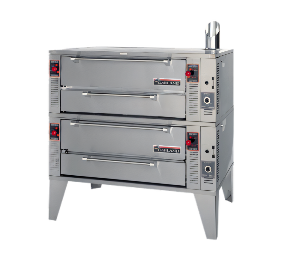 Product image #1 for Garland GPD60-2 Double Deck Gas Pizza/Baking Oven with 60-Inch x 36-Inch Pyrorock Decks