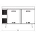 Thumbnail image #1 for Randell 9205F-290 Two-Section Worktop Freezer with 21