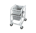 Thumbnail image #1 for Channel Manufacturing All-Welded Stainless Steel End-Load Lug Rack for 2 Lugs with 5-Inch Swivel Casters
