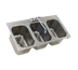 Thumbnail image #1 for Eagle Group Three-Compartment Self-Rimming Drop-In Sink with 10 x 14 x 9-1/2 Inch Bowls, Faucet, and Basket Drains