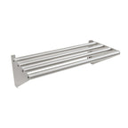 Thumbnail image #1 for John Boos BHS1624-T Tubular Wall-Mounted Stainless Steel Shelf with End Brackets, 24"W x 16"D
