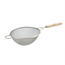 Thumbnail image #1 for Winco Stainless Steel Double Fine Mesh Strainer with Flat Wooden Handle, 10-1/2 Inch Bowl Diameter