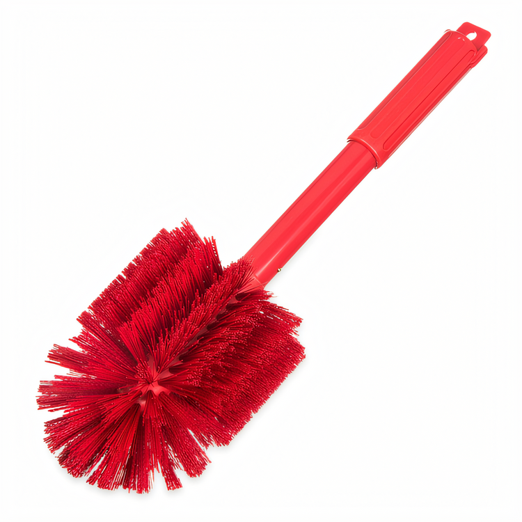 Product image #1 for Sparta Color-Coded Multi-Purpose Valve & Fitting Brush, 16-Inch Round Head, Medium Stiff Polyester Bristles, Red