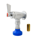 Thumbnail image #1 for Fisher Wall-Mount Single-Inlet Pre-Rinse Faucet with Cross Handle and Spray Head