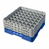 Thumbnail image #2 for Cambro Camrack Full-Size 49-Compartment Blue Glass Rack with 3 Soft Gray Extenders