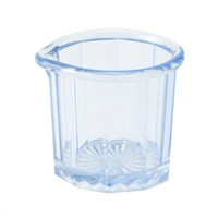 Clear SAN Plastic 2 oz Syrup/Cream Pitcher