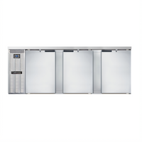 Continental Refrigerator BB90SNSS 90-Inch Shallow Depth Three-Door Back Bar Cooler