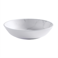 American Metalcraft Mix & Matte 12 oz Round Melamine Bowl, 6-Inch Diameter, Marble