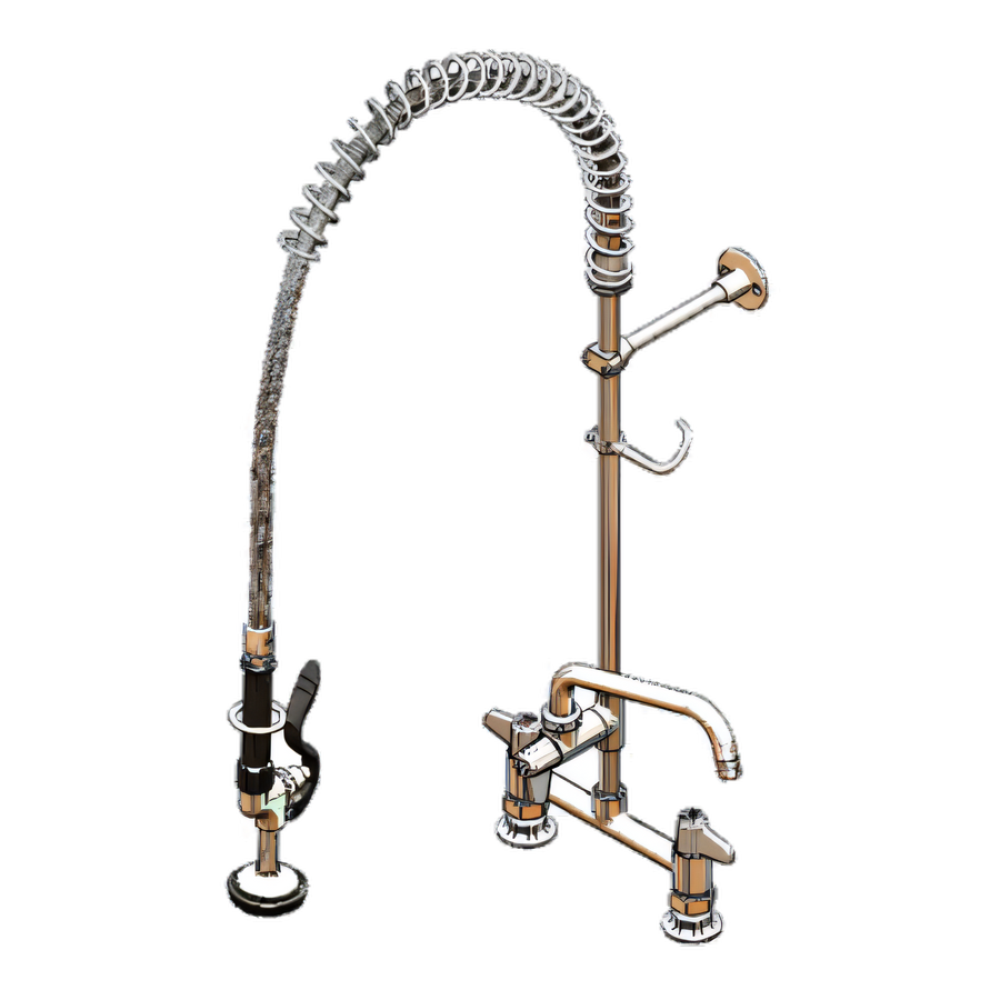 Product image #1 for Equip 8-Inch Deck Mount Pre-Rinse Unit with Add-On Faucet and 8-Inch Swing Nozzle