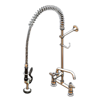 Equip 8-Inch Deck Mount Pre-Rinse Unit with Add-On Faucet and 8-Inch Swing Nozzle