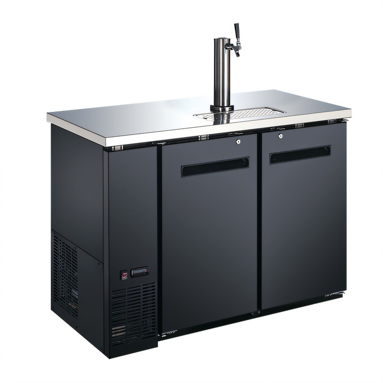 Product image #1 for Two-Section Draft Beer Cooler/Kegerator with 1 Tower and 1 Faucet