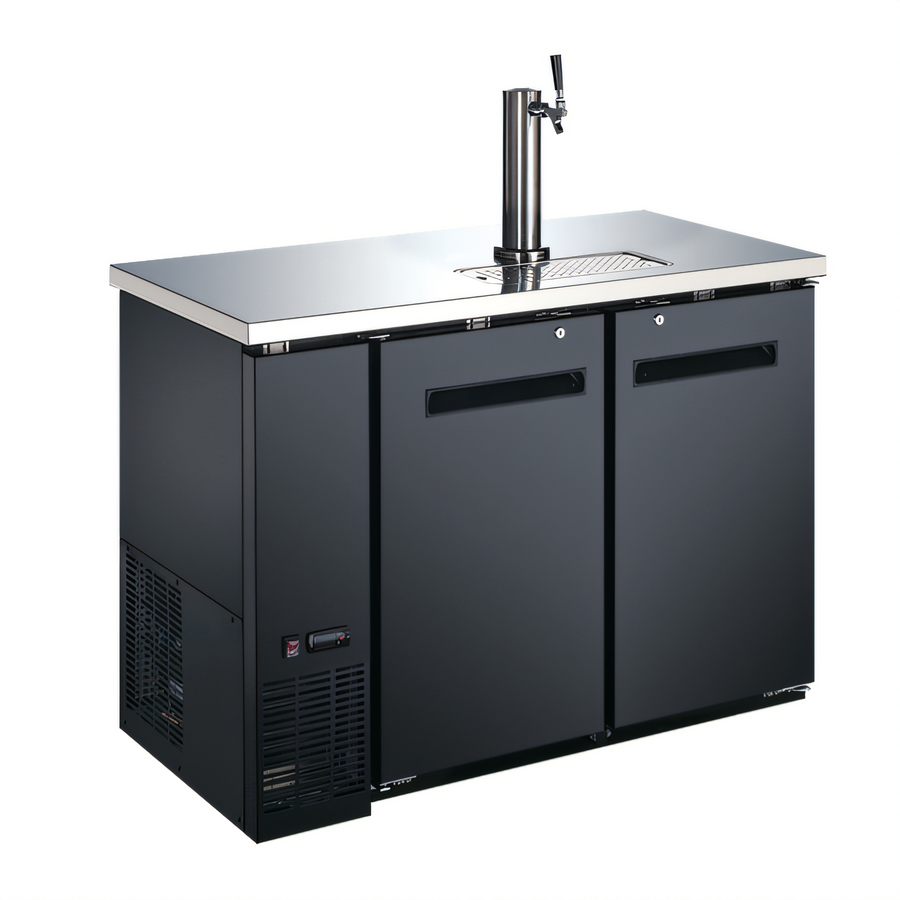 Product image #1 for Two-Section Draft Beer Cooler/Kegerator with 1 Tower and 1 Faucet