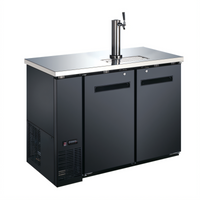 Two-Section Draft Beer Cooler/Kegerator with 1 Tower and 1 Faucet