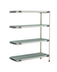 Thumbnail image #1 for MetroMax i 4-Shelf Add-On Polymer Shelving Unit, 48W x 18D x 63H, Open Grid