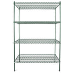 Thumbnail image #1 for Concasse MCEA6024EP Epoxy-Coated Silver Wire Shelf, 60"W x 24"D x 72"H