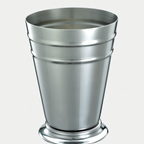 Thumbnail image #1 for Mercer Culinary Barfly M37168 Footed Julep Cup, 13.5 oz, Dual Rib, 18/8 Stainless Steel Case of 6