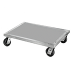 Thumbnail image #1 for Channel Manufacturing AD2428 Mobile Solid-Top Aluminum Dunnage Dolly, 28 x 24 x 8 in, 1,200 lb Capacity