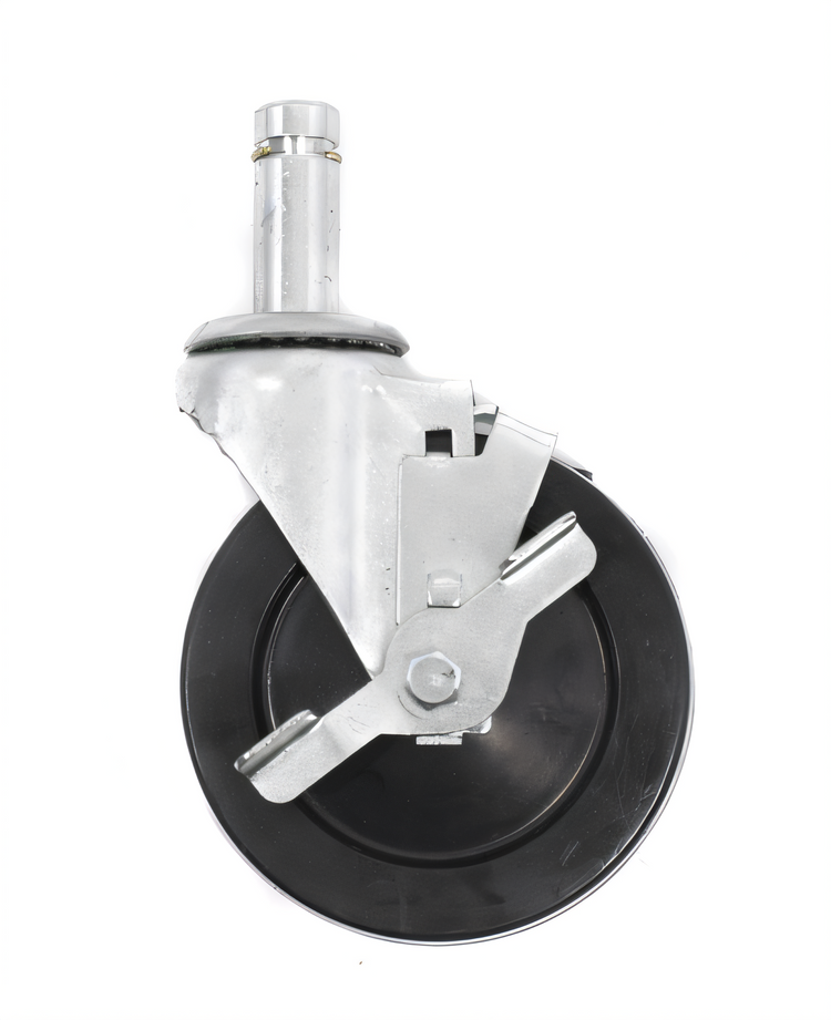 Product image #1 for Olympic 5-Inch Stem Swivel-Brake Caster with Resilient Rubber Tread, 200 lb Capacity