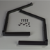 Thumbnail image #1 for Carlisle Adjustable Single-Sided Aluminum Sneeze Guard Legs