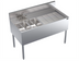 Thumbnail image #1 for Krowne Royal Series Two-Compartment Underbar Sink Unit with Right Drainboard and Faucet, 48 Inch W x 24 Inch D