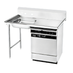 Thumbnail image #1 for Advance Tabco Special Value Series DTU-U60-48L-X Undercounter Dish Table, 48 x 30 Inches, Left Sink, 10.5-Inch Backsplash