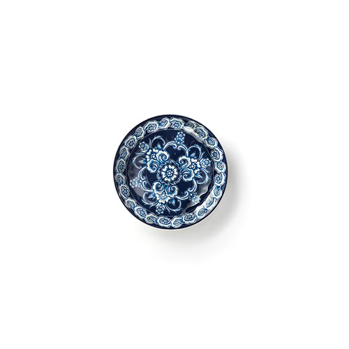 Product image #1 for Isabella 6 oz. Round Coupe Melamine Bowl, Blue & White Pattern
