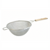 Thumbnail image #1 for Winco 10-1/4 Inch Fine Tin-Plated Double Mesh Strainer with Wood Handle