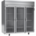 Thumbnail image #1 for Beverage Air Horizon Series 3-Section Glass Door Reach-In Refrigerator, 71.52 Cu. Ft., Top-Mounted Self-Contained