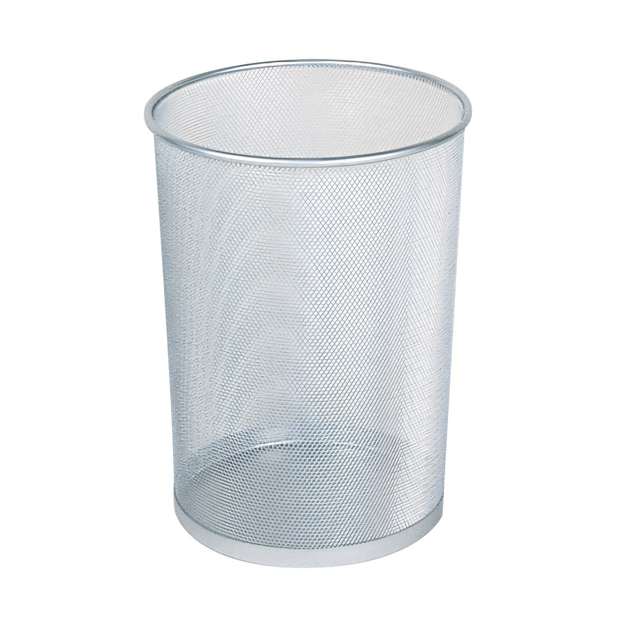 Product image #1 for Concept Collection 5-Gallon Steel Open-Top Wastebasket, Silver