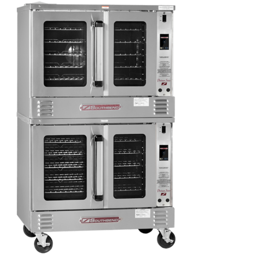 Product image #1 for Southbend Platinum PRO Electric Double-Deck Full-Size Convection Oven, 15 kW, Standard Depth, Touchscreen Controls, Dependent Doors