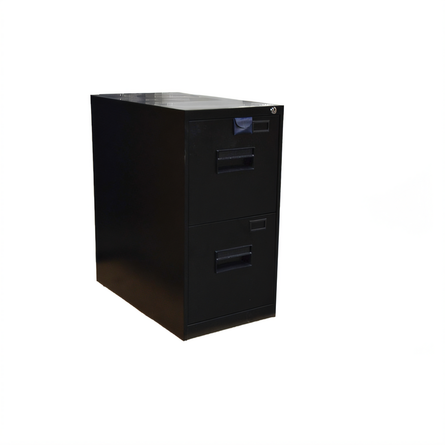 Product image #1 for Omcan 15-Inch Vertical Filing Cabinet with 2 Drawers, Black