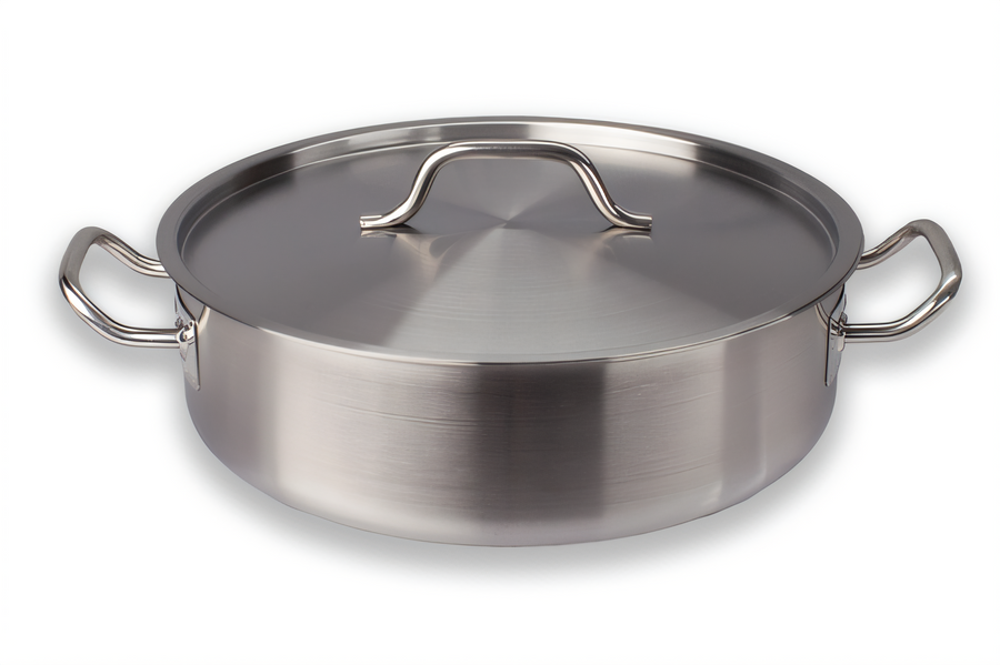 Product image #1 for Crestware 11-Quart Stainless Steel Brazier with Cover