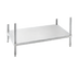 Thumbnail image #1 for Advance Tabco 42 Inch x 24 Inch Stainless Steel Dishtable Undershelf with Adjustable Die Cast Leg Clamps