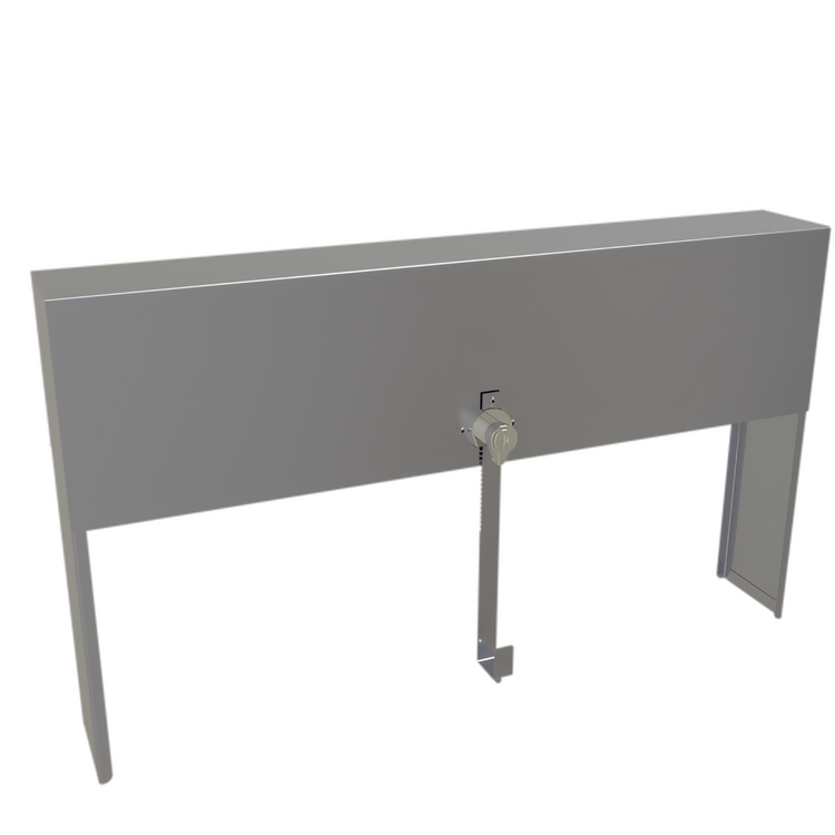 Product image #1 for Glastender 21-Inch Single Speed Rail Locking Cover, Stainless Steel