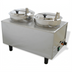 Thumbnail image #1 for Benchmark Dual Well Sauce Warmer with 2 x 7 Qt Wells, Hinged Lids and Ladles